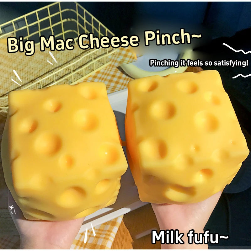 Cheese Squeeze Fidget Toy – Slow Rebound Stress Relief Squishy