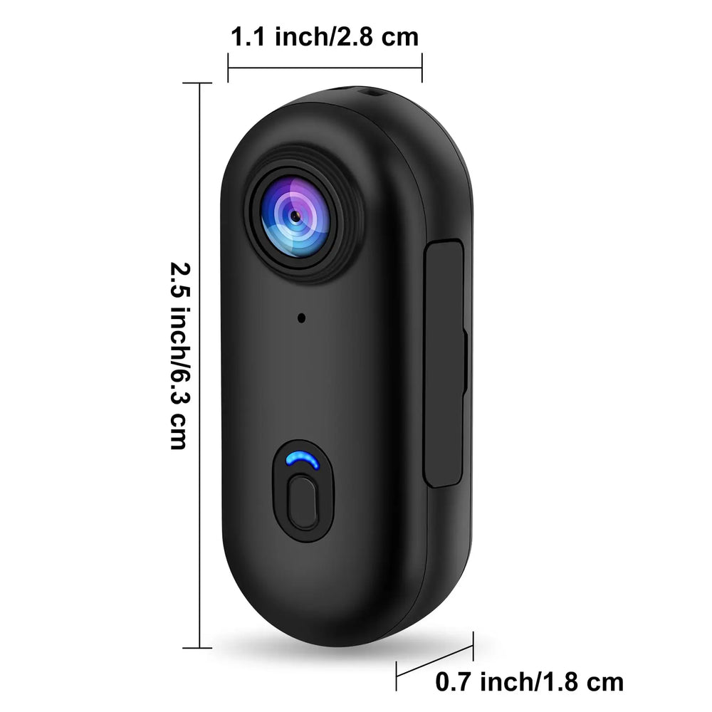 FHD Action Mini Camera – Waterproof Sports Cam with Helmet Mount