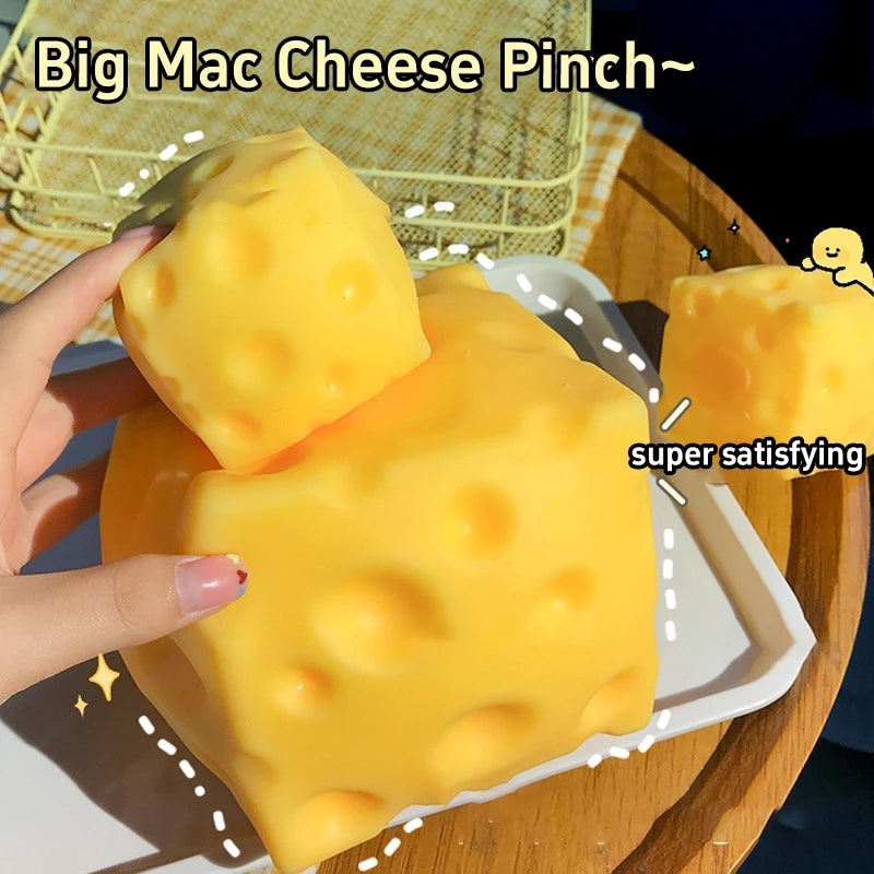 Cheese Squeeze Fidget Toy – Slow Rebound Stress Relief Squishy