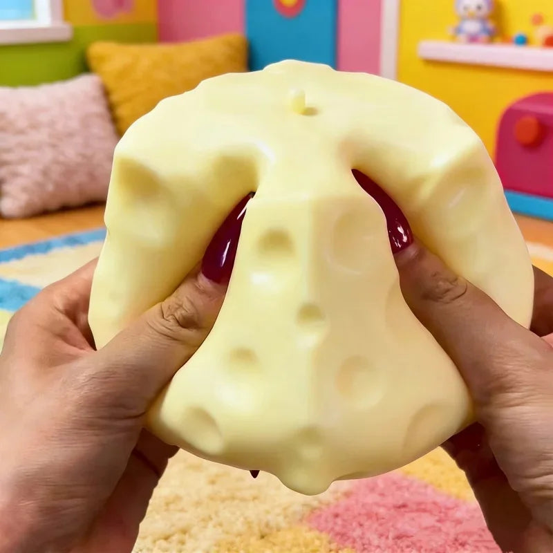 Cheese Squeeze Fidget Toy – Slow Rebound Stress Relief Squishy