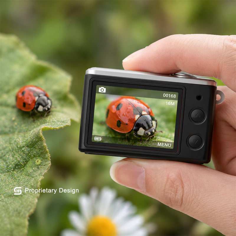Mini Thumb Video Recorder – 1080P HD Portable Camera with IPS Screen & 16X Zoom