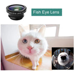 3-in-1 Phone Lens Kit – Wide Angle, Fisheye & Macro Clip-On Lenses