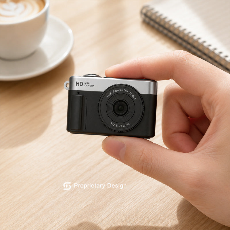 Mini Thumb Video Recorder – 1080P HD Portable Camera with IPS Screen & 16X Zoom