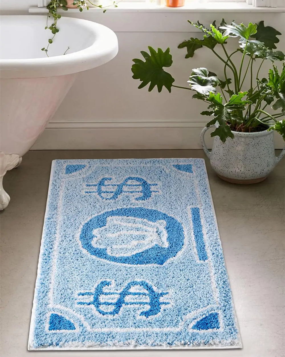 SpongeBob Coin Pattern Rug – Non-Slip Floor Mat