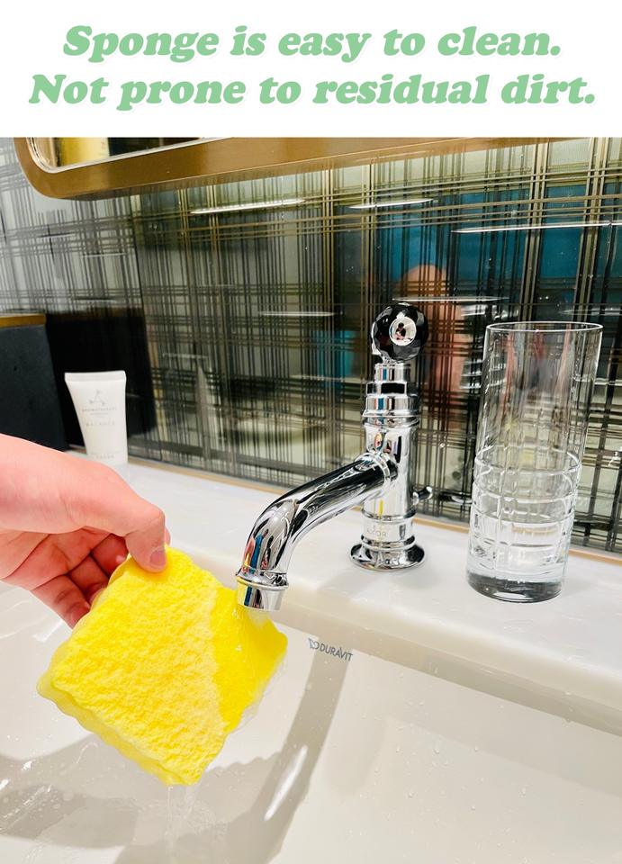 SpongeBob Shaped Kitchen Sponge – Eco-Friendly Non-Scratch